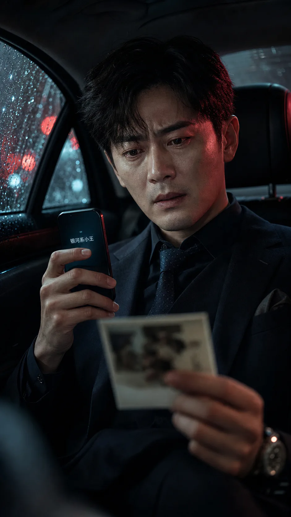 雨夜车内发现真相